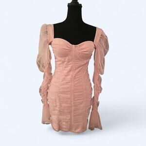 Pink mini bodycon dress Size Large